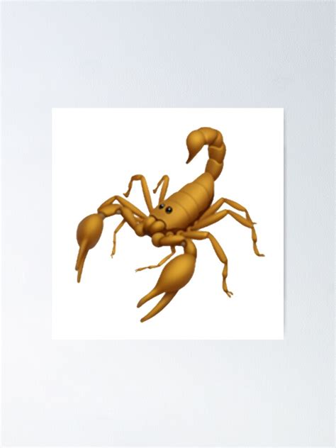 "Scorpion Emoji" Poster by only1bigboy | Redbubble