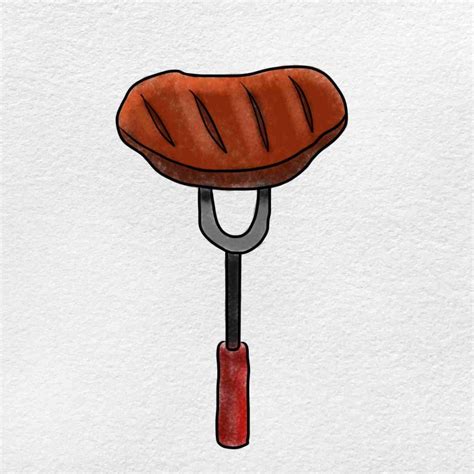 How to Draw Meat - HelloArtsy