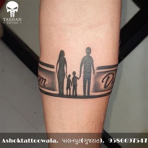 Mom Dad Hand Band Tattoo Tattoos Band Tattoo Designs Band Tattoo