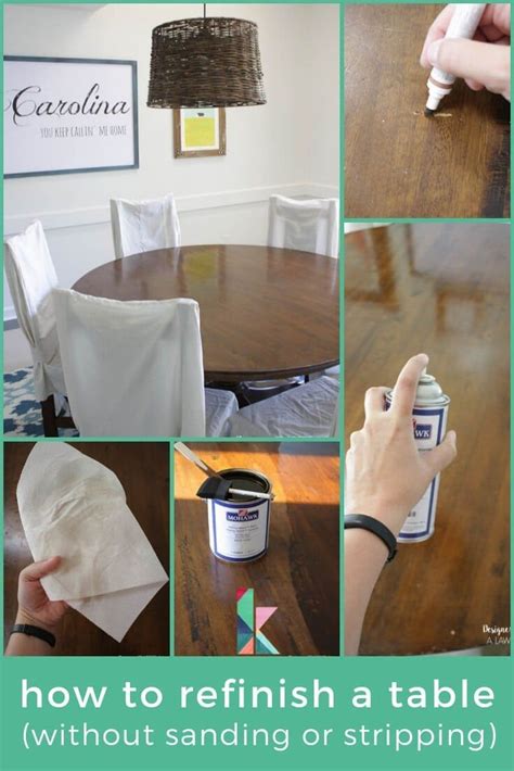 How To Refinish A Table Without Sanding And Stripping Diy Furniture Repair Wood Furniture