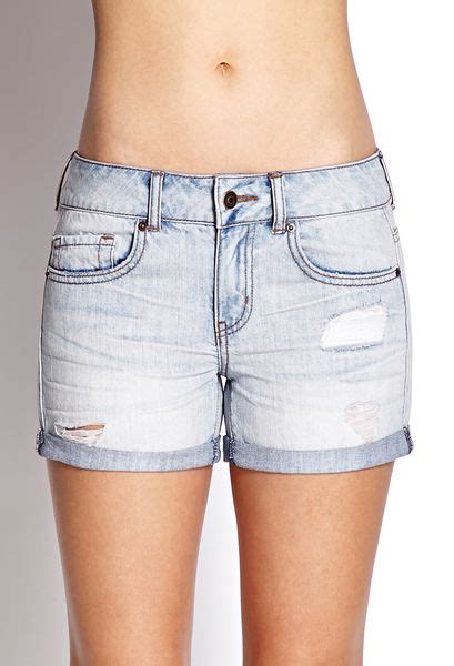 Forever 21 Blue Jeans Babe Denim Shorts In Blue Light Denim Lyst