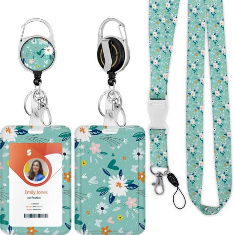 Amazon Id Badge Holder With Lanyard Retractable Id Badge Card