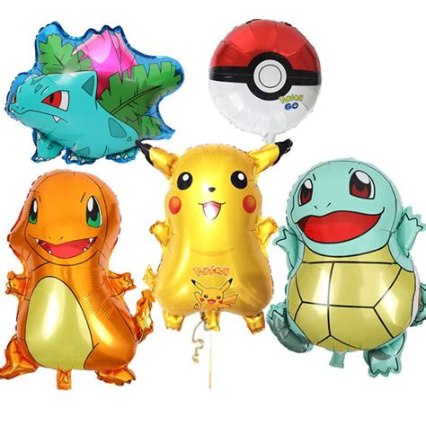 Buy Sanad Birthday Balloons Pokemon Theme Party Large Foil Pokemon