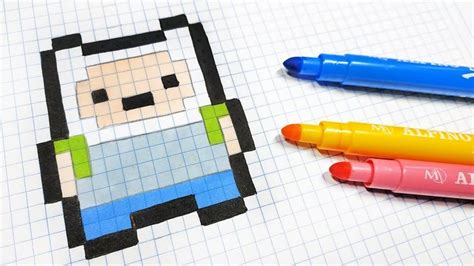 Pixel Art Hecho A Mano C Mo Dibujar A Finn Arte P Xeles Minecraft