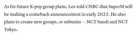 Could NCT Be Expanding? SM Entertainment's Lee Soo Man Shocks Fans After Teasing New Global ...