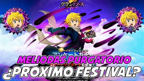 Leaks Meliodas Purgatorio Trillion Dark Festival De Fin De AÑo 7ds Grand Cross Youtube