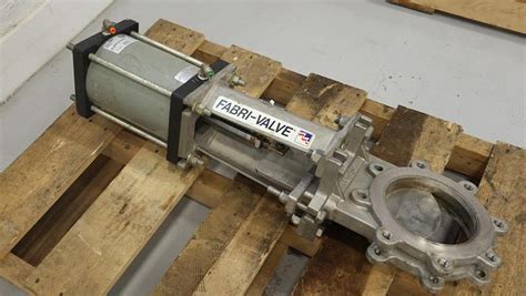 Used Fabri Valve Air Operated Knife Gate Valve For Sale At