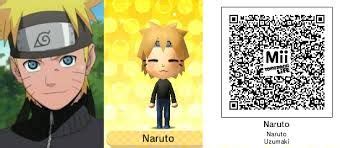 Naruto Mii QR Code