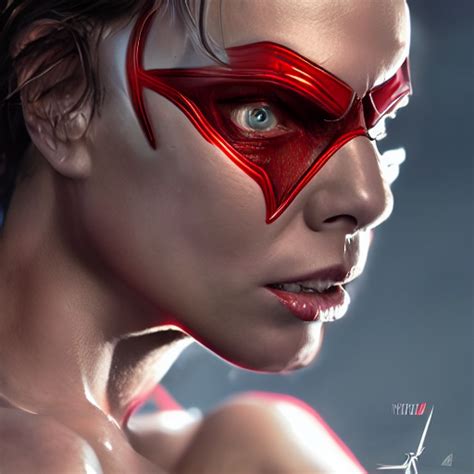 Krea Ai Mila Jovovich As Spiderwoman Terminator Muscle E