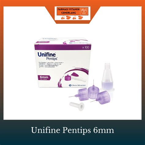 Unifine Pentips 6mm Pen Needles 1 Box 100s Shopee Malaysia