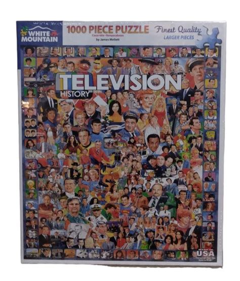 White Mountain 1000 Piece Puzzle Television History Rusty Raven LLC