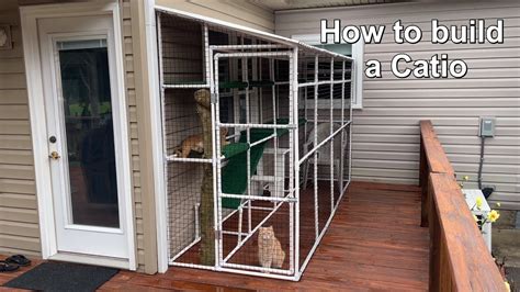 How To Build A Catio Outside Cat Enclosure DIY YouTube