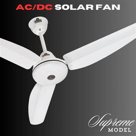 Ac Dc Ceiling Fan Supreme Model Solar Fan Indus