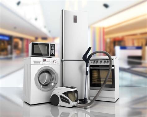 Premium Photo Home Appliances Group Of White Refrigerator Washing