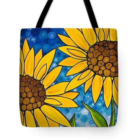 Yellow Sunflowers Tote Bag By Sharon Cummings The Tote Bag Is Machine