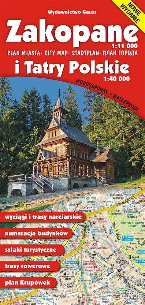 Zakopane I Tatry Polskie Mapa Turystyczna 1 40 000 Opracowanie