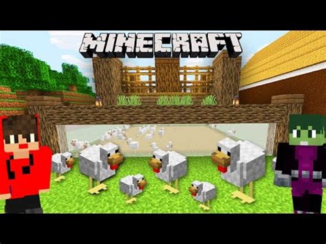 Minecraft DUPLA SURVIVAL CONSTRUÇÃO do GALINHEIRO MODERNO 221