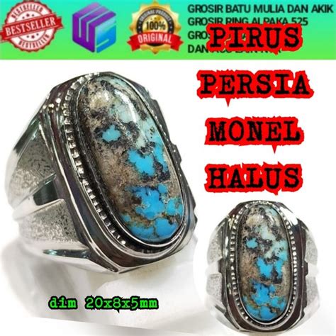 Jual BATU CINCIN PIRUS BADAR PERAK RING MONEL HALUS Di Lapak WAPE STONE