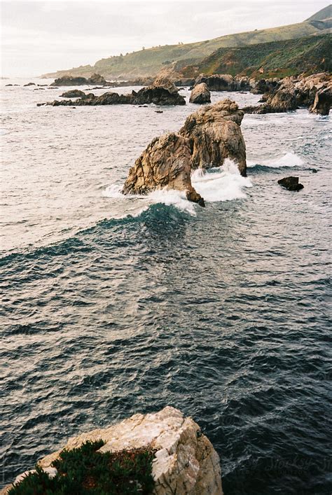 Rocky Coast Line Of Big Sur Area West Coast California By Stocksy