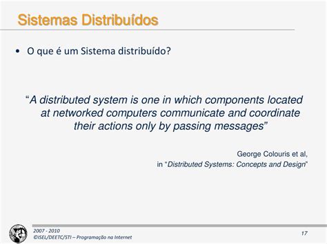 Ppt A World Wide Web E Introdu O Aos Sistemas Distribu Dos