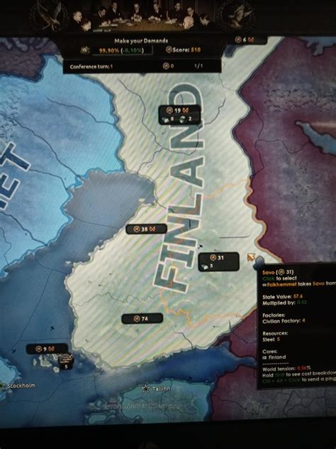 Decide The Fate Of Finland Rhoi4