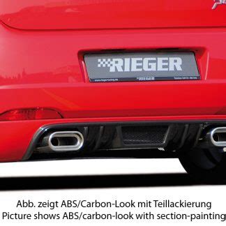 Fiat Grande Punto Rear Diffuser Abs Plastic Rieger Styling In The Uk