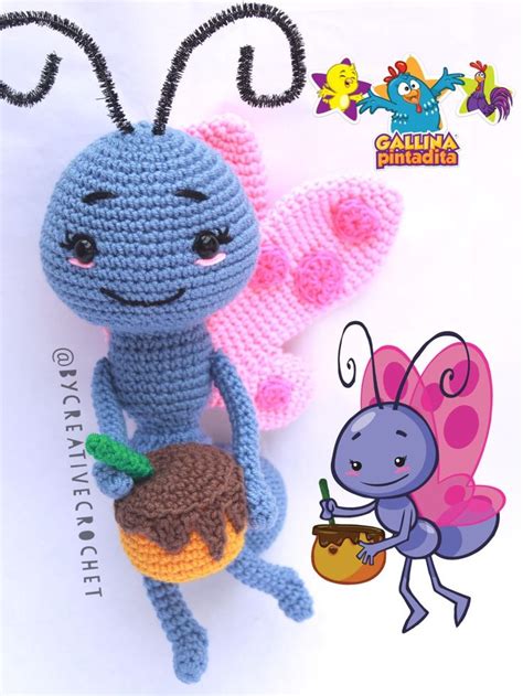 Mariposita Gallina Pintadita Amigurumi Amigurumi Patrones Gratis