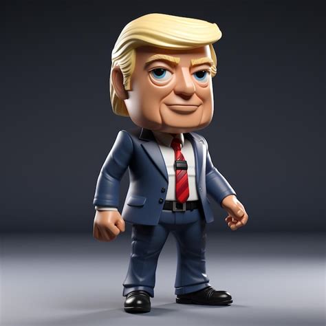 Premium Photo 3d Cartoon Of A President