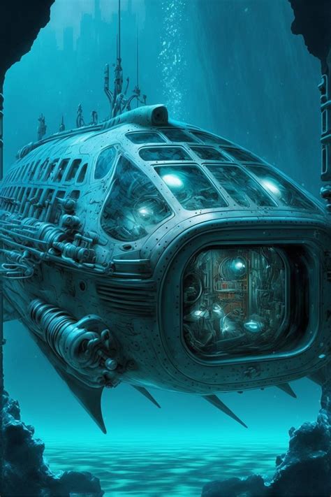 Underwater Submarine Concept Art