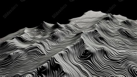 Black Wavy Mountain Landscape Powerpoint Background For Free Download ...