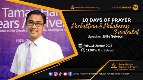 Ten Days Prayer Day 8 Billy Sekeon Youtube