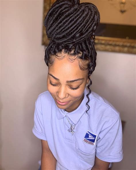 Love A Cute Bun Mid Back Boho Locs Appointments Available Dm Text