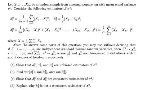 Let X 1 Ldots X 2 N Be A Random Sample