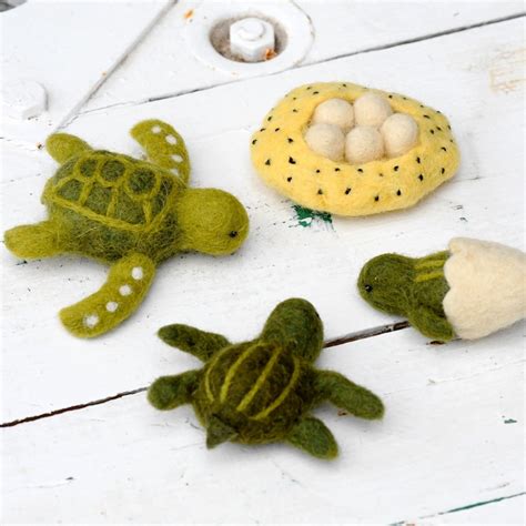 Lifecycle Of Green Sea Turtle Felt Turtles Felt Turtles Etsy