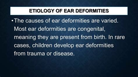 Deformities Of Ear PPT