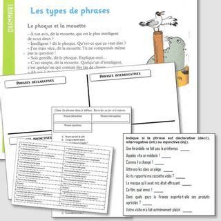 Les types de phrases CM1 CM2 la maîtresse a des yeux dans le dos