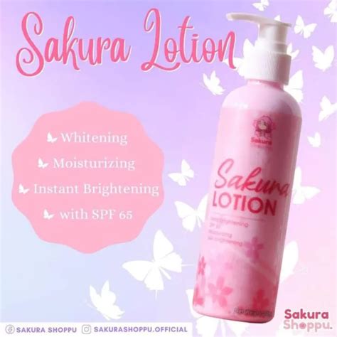 Sakura Shoppu Moisturizing And Whitening Lotion With SPF 65 Lazada PH