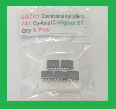 Jual Qty 5 Pcs UA741 Operational Amplifiers 741 Op IC Original ST