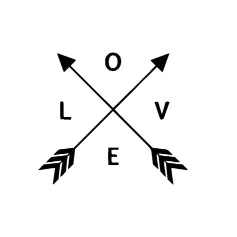 Love Arrows Vinyl Decalsticker Etsy