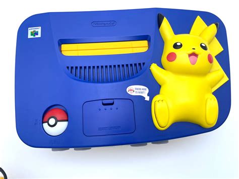 Pikachu Nintendo 64 N64 Limited Edition Pokemon Edition Console The