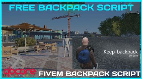 Qbcore Backpack Script Free Fivem Roleplay Scripts Fivem Tutorial 2023 Mj Development