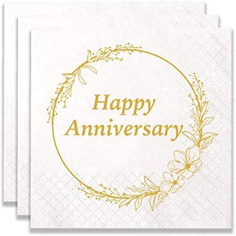 Amazon Count Ply Th Anniversary Napkins Wedding Party