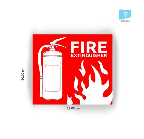 Buy Sign Ever Fire Extinguisher Sign Stickers For Factory Office Bank