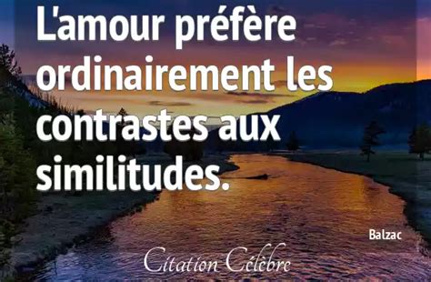 Citation Balzac amour L amour préfère ordinairement les contrastes