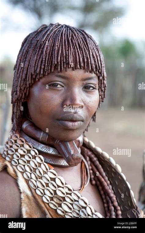 África Etiopía el valle del río Omo Omo Sur Hamer tribu Retrato de