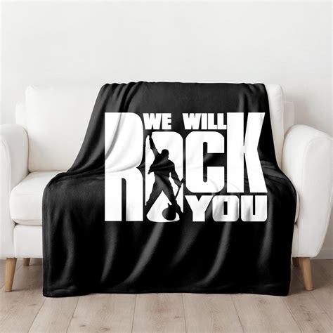 Queen Band Cozy Blanket Retro Freddie Mercury T Nostalgic Rock