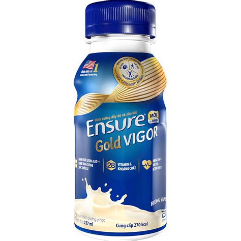 Sữa nước Ensure Gold Vigor HMB hương vani nhập khẩu chính hãng thùng 24