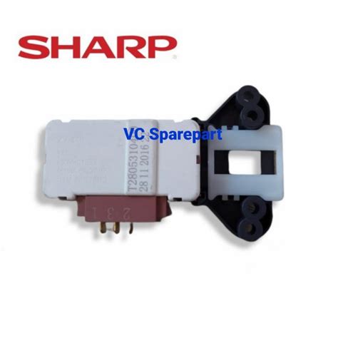 jual door lock switch pintu zv  mesin cuci sharp front loading