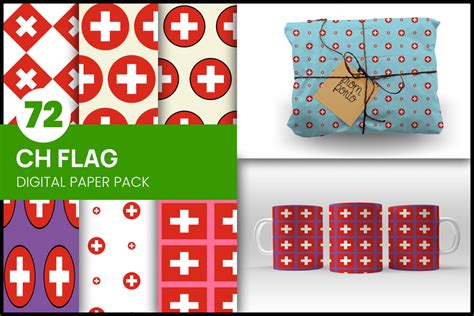 CH Flag Seamless Patterns