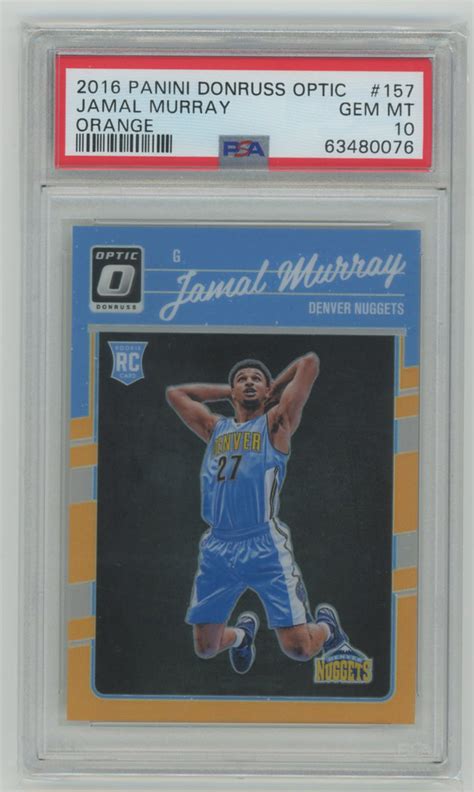 PSA10 GEM MINT Jamal Murray 2016 17 Panini Donruss Optic Rookie RC